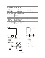 Предварительный просмотр 5 страницы TCL ML17 Operation Manual