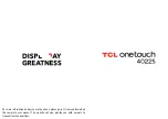 Preview for 1 page of TCL onetouch 4022S User Manual