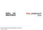 TCL onetouch 4041 Instruction Manual preview