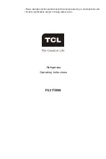 TCL P221TMW Operating Instructions Manual preview