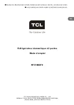 Preview for 16 page of TCL RF318BSF0 Operating Instructions Manual