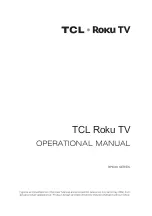 Preview for 1 page of TCL Roku TV RP630 Series Operation Manual