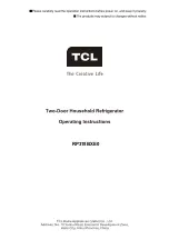 TCL RP318BXE0 Operating Instructions Manual preview