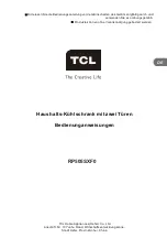 Preview for 35 page of TCL RP505SXF0UK Operating Instructions Manual