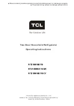 TCL RT210WM2110 Operating Instructions Manual preview