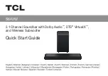 TCL S642W Quick Start Manual preview