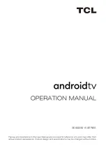 TCL S6800 Series Operation Manual preview