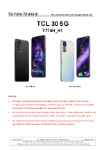 Preview for 1 page of TCL T776H_H1 Service Manual