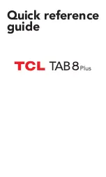 TCL TAB 8 Plus Quick Reference Manual preview