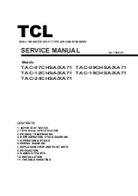 TCL TAC-07CHSA/XA71 Service Manual preview