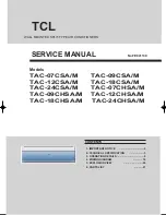 Предварительный просмотр 1 страницы TCL TAC-07CSA Service Manual