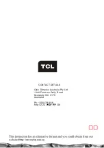 Preview for 12 page of TCL TCLWB05C Instruction Manual