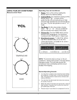 Предварительный просмотр 10 страницы TCL TWC-05CM Operating Instructions Manual