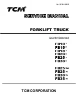 Preview for 1 page of TCM FB10-7 Service Manual