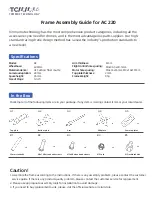 TCMM RC AC 220 Assembly Manual preview