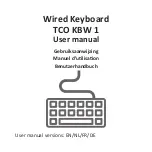 TCO KBW 1 User Manual preview