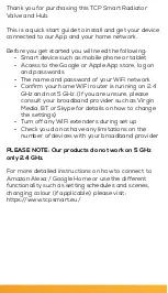 Preview for 3 page of TCP Smart TBUWTRVZIG Quick Start Manual