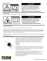 Preview for 4 page of TCRS AC30TON Operating And Service Manual