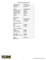 Preview for 6 page of TCRS AH150TON Operating And Service Manual