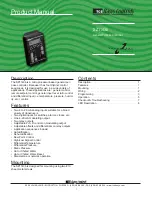 TCS Basys Controls SZ1143b Product Manual предпросмотр