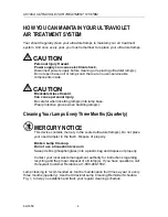 Preview for 4 page of TCS 69-1659 UV100A Owner'S Manual