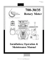 TCS 700-30 Installation, Operation & Maintenance Manual preview