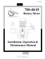 TCS 700-40 Installation, Operation & Maintenance Manual предпросмотр