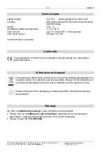 Preview for 22 page of TCS FBO1100-0400 Product Information