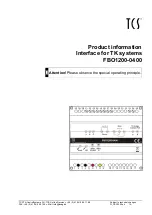 Preview for 1 page of TCS FBO1200-0400 Product Information