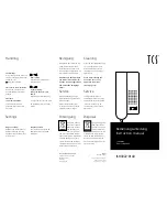 Preview for 1 page of TCS ISH3022-0140 Instruction Manual