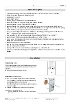 Предварительный просмотр 6 страницы TCS ISW3030 Product Information