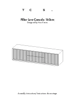 TCS Pillar Low Console 160cm Assembly Instructions preview