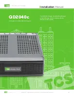 TCS QD2040c Installation Manual preview