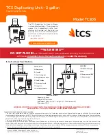 Preview for 1 page of TCS TC105 Operating Instructions