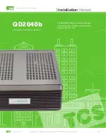 TCS Ubiquity QD2040b Installation Manual preview