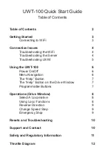 Preview for 2 page of TCS UWT-100 Quick Start Manual