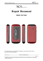 TCT Mobile B10C/OT-565 Repair Document preview