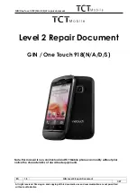 Предварительный просмотр 1 страницы TCT Mobile GIN One Touch 918 Repair Document