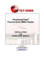 TCT Solar Progressive Tube Installation And Operation Manual preview