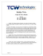 TCW Technologies Safety-Trim ST-1-12v-10a-BSTR Manual preview