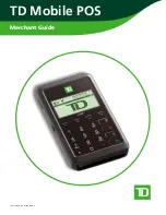 Preview for 1 page of TD Mobile POS Merchant Manual