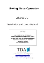 Preview for 1 page of TdA ZK300DC Installation And User Manual