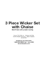 Preview for 16 page of TDC USA 3 Piece Wicker Set with Chaise Assembly Instructions Manual