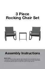 TDC USA Rocking Chair Set 22104 Assembly Instructions Manual предпросмотр