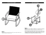 Предварительный просмотр 5 страницы TDC USA Rocking Chair Set 22104 Assembly Instructions Manual