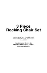 Предварительный просмотр 7 страницы TDC USA Rocking Chair Set 22104 Assembly Instructions Manual