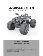 Preview for 1 page of TDC 4-Wheel Quad Owner'S Manual With Assembly Instructions