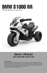 Предварительный просмотр 1 страницы TDC BMW S1000 RR Owner'S Manual With Assembly Instructions