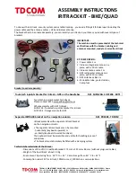 TDCom IRITRACK KIT Assembly Instructions предпросмотр