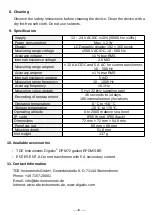 Preview for 8 page of TDE Instruments Digalox DPM72-AV Instruction Manual